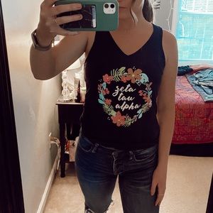 Zeta Tau Alpha Floral Tank
